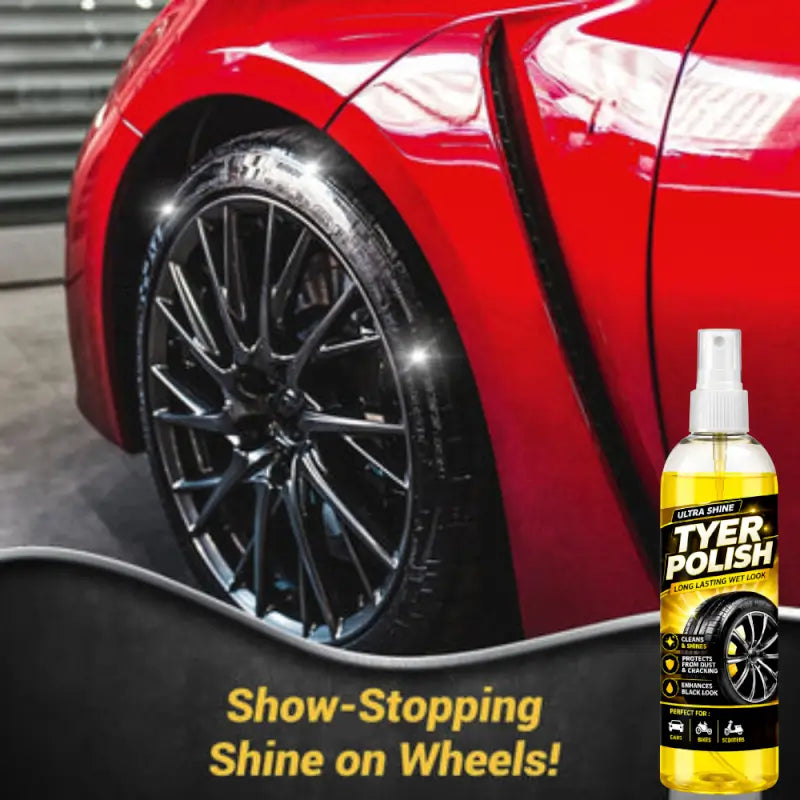Ultra Shine Tyre Polish Spray | Long Lasting Wet Look Tire Shine for Cars, Bikes & Scooters Secondary image