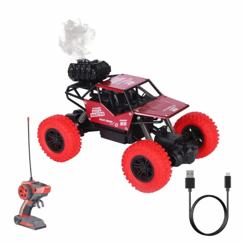 Adventure Awaits! Unleash Thrills with this Powerful 4x2 RC Monster Truck Toy – Race, Climb, Explore, Independent Suspension & Dynamic Smoke/Mist for Boys & Girls Main image