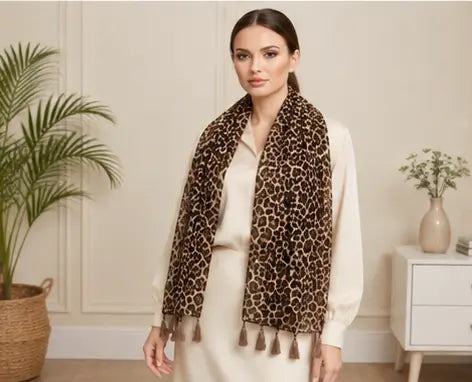 Women's Georgette Scarf – Printed Lightweight Fashion Stole for Daily Wear