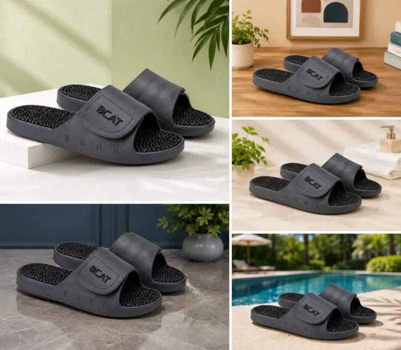 Men's Acupressure Slide Slippers – Super Soft Ultra-Light Anti-Skid Flip Flops for Daily & Casual Wear