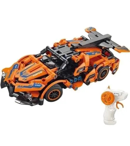 Lego based Lamborghini RC Car Kit for Kids & Adults | 2.4GHz Remote Control DIY Sports Car | Rechargeable STEM Building Toy with Openable Doors Main image
