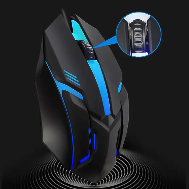 USB Wired Optical Gaming Mouse – Ergonomic LED Backlit Mouse for Laptop, PC & Desktop