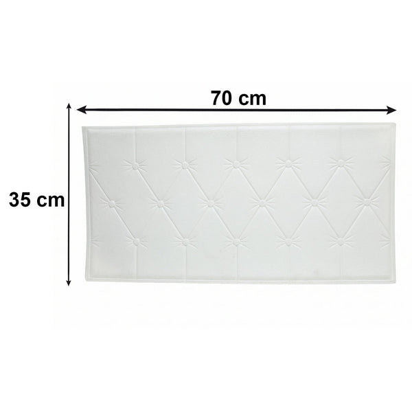 Bedroom decorative foam wall tile in white