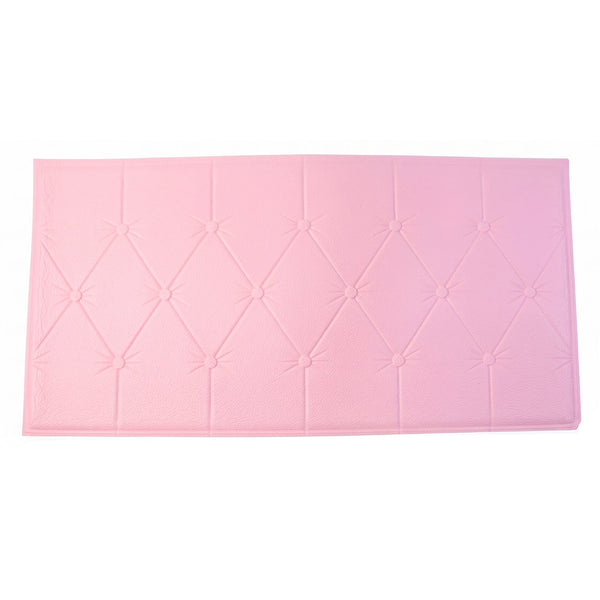 Peel and stick pink foam cushion wall panel home improvement