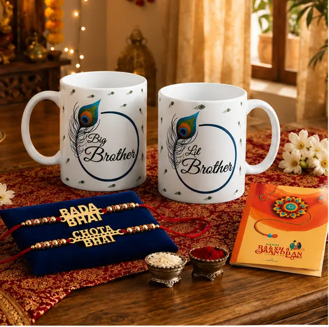 Gift Arcadia Rakhi Gift Combo – Rakhi with Coffee Mug Set for Brother, Sister, Bhaiya & Bhabhi Main image