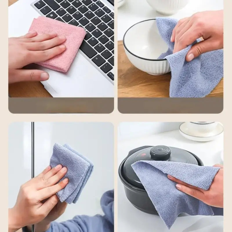 Magic Microfiber Reusable Cleaning Cloth – Multi-Use Washable Cleaning Wipes (20 pcs)
