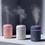 H2O 300ml Ultrasonic Humidifier – Portable Mist Maker with Colorful LED Light for House