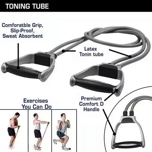 Combo Hand Gripper with Toning Tube – Fitness Accessory